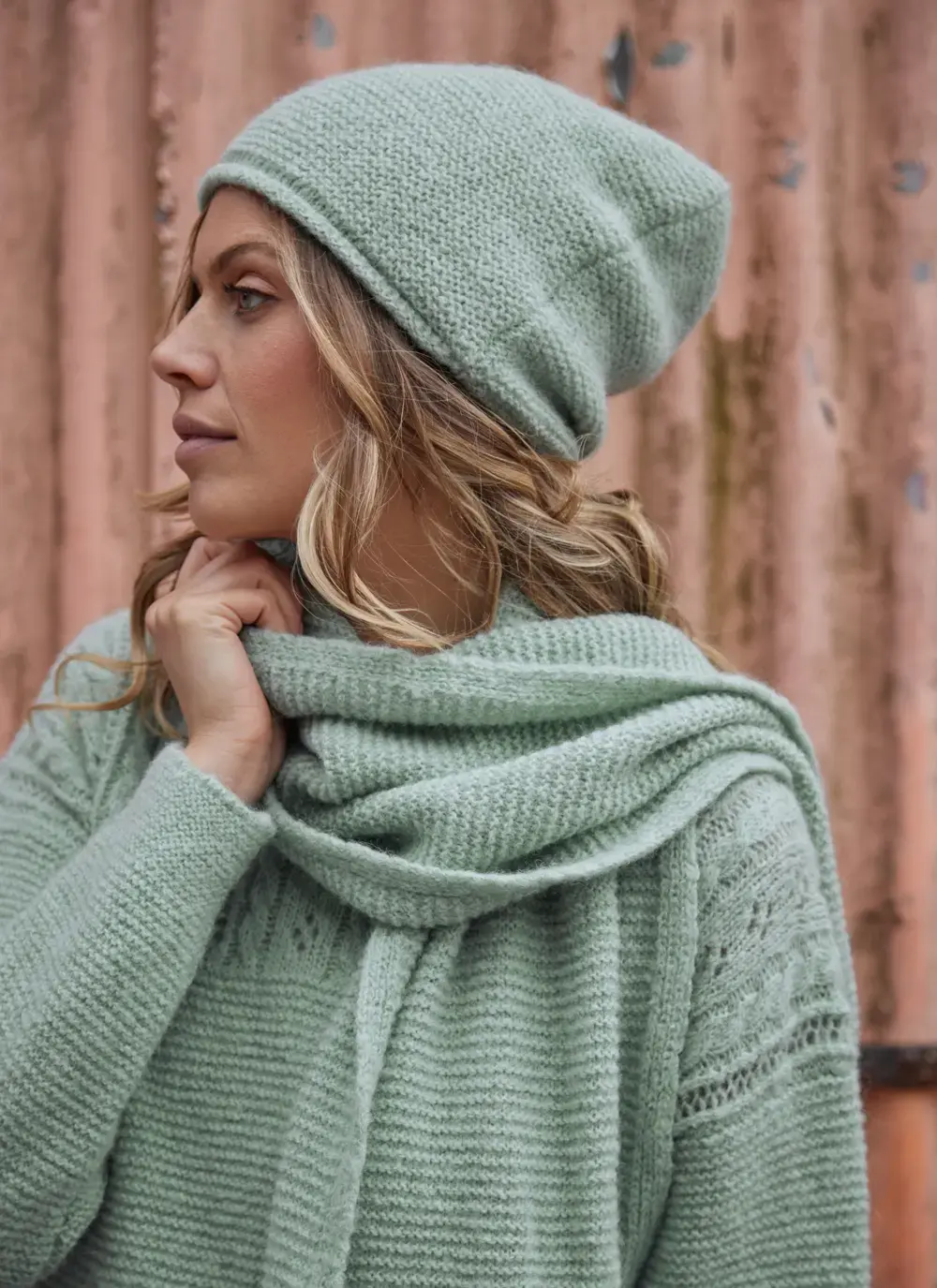 Fisherman Alpaca Slouchy Beanie